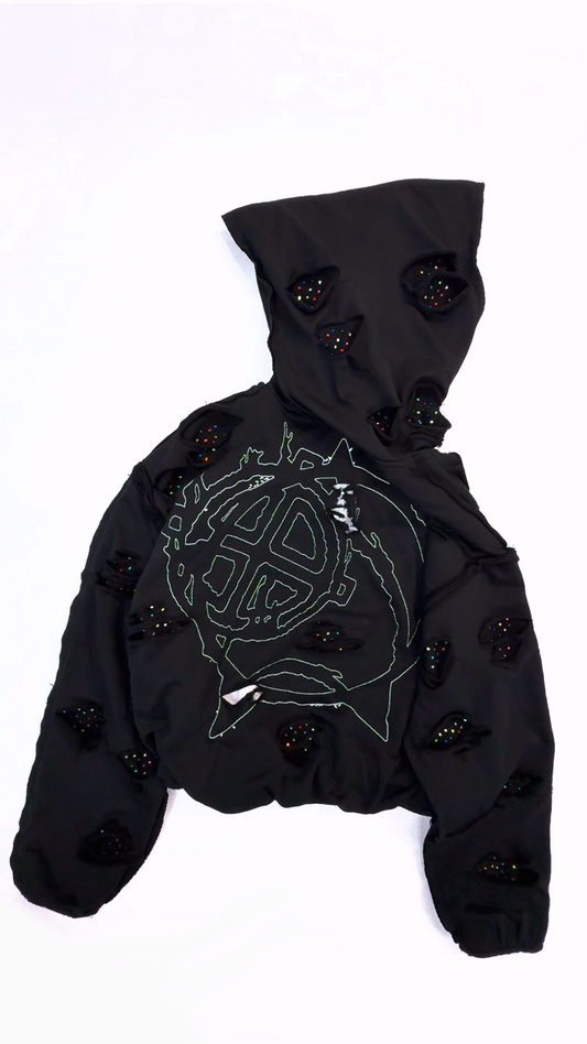 BREAKING POINT RHINESTONE -HOODIE