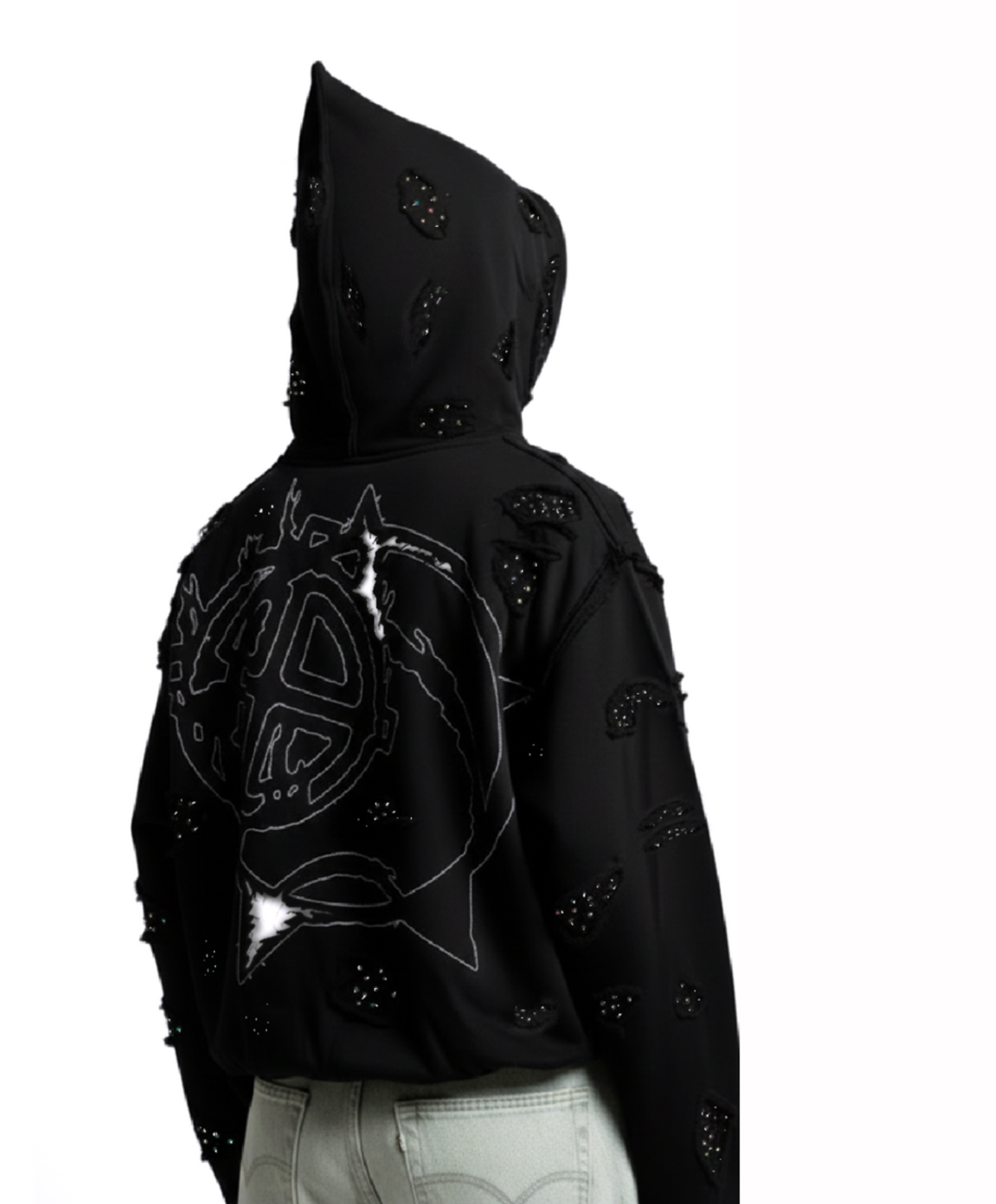 BREAKING POINT RHINESTONE -HOODIE