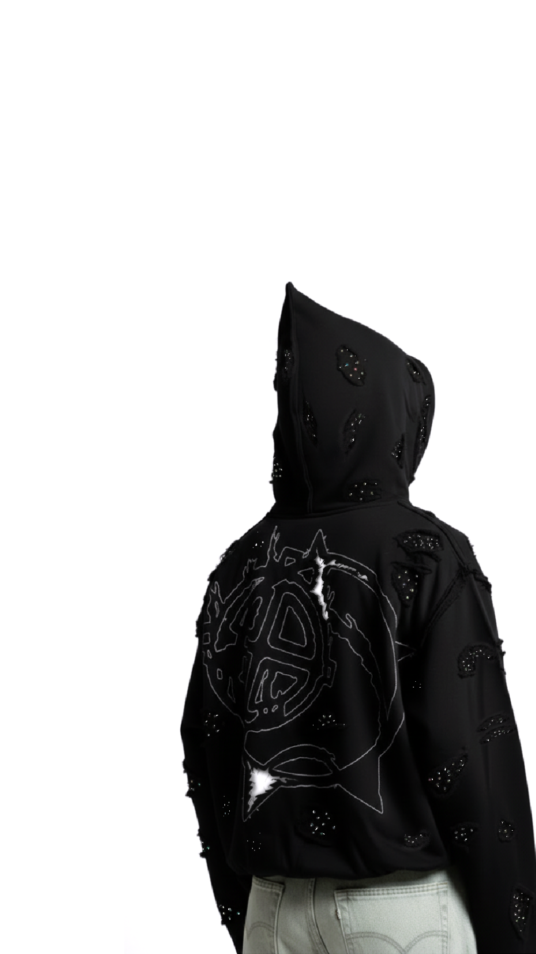 BREAKING POINT RHINESTONE -HOODIE