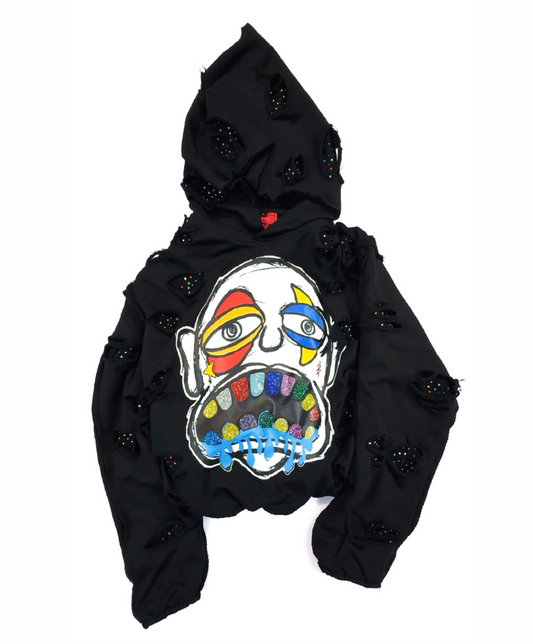 BREAKING POINT RHINESTONE -HOODIE