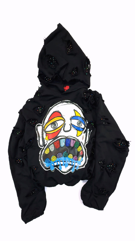 XBREAKING POINT RHINESTONE -HOODIE