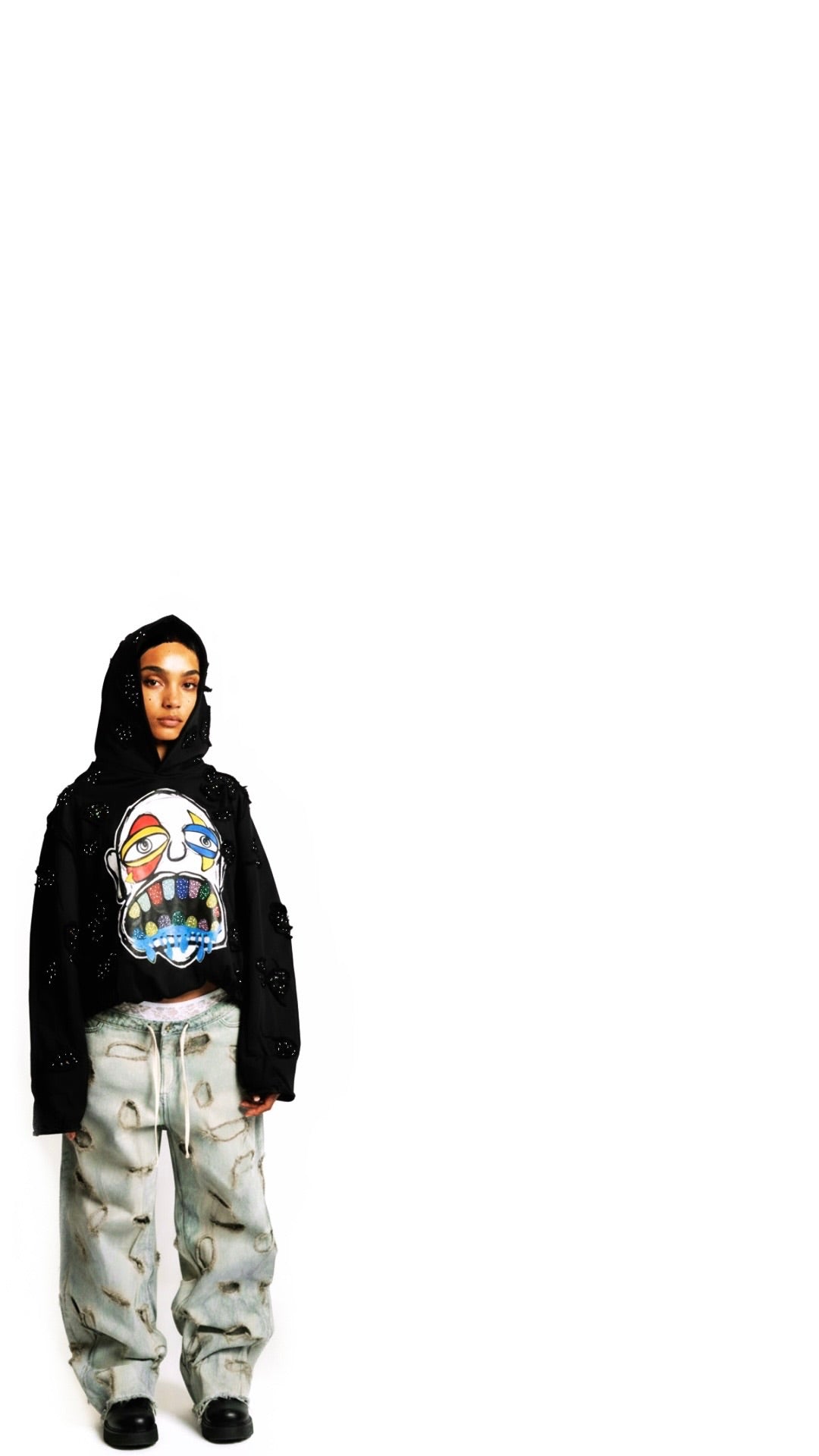 XBREAKING POINT RHINESTONE -HOODIE